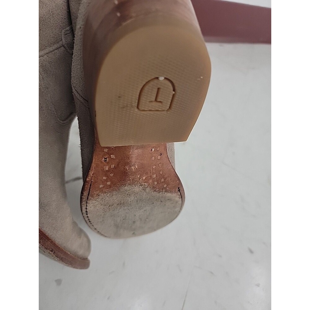 Tecovas The Lucy Women's Western Boots Size 8B Gray Suede - Picture 7 of 7